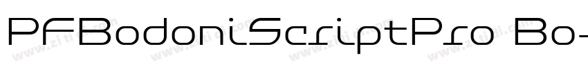 PFBodoniScriptPro Bo字体转换